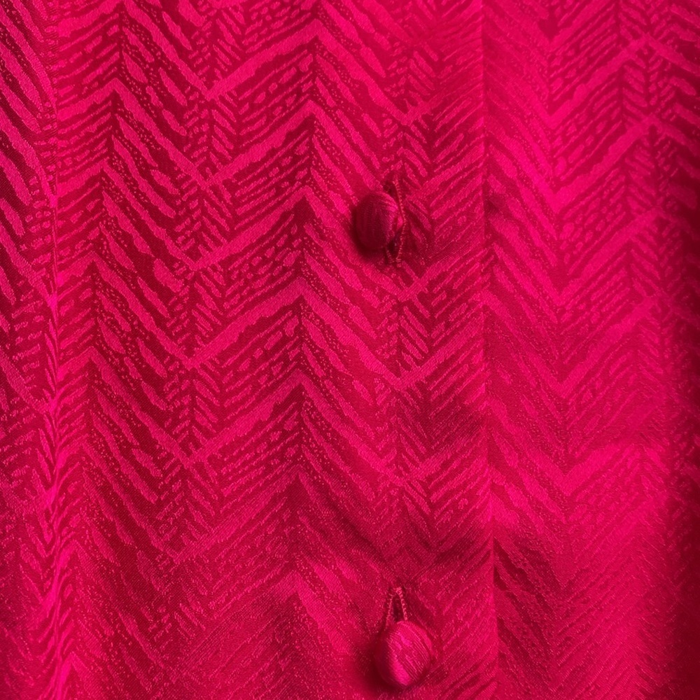 Apostrophe Fuchsia Short-Sleeve Peplum Top - Picture 7 of 11